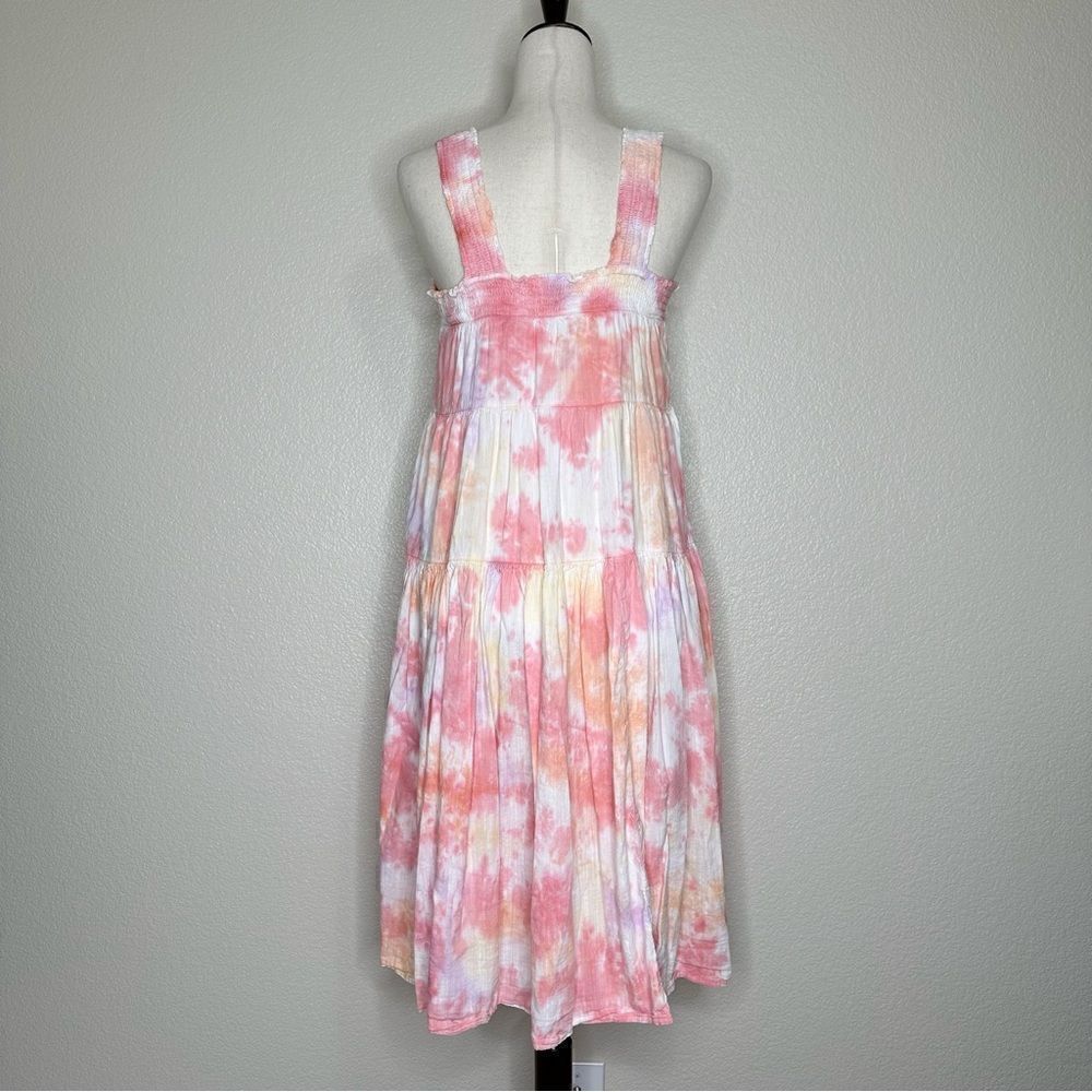 NWOT Old Navy Boho Tie Dye Tiered Summer Midi Dress, Sz Medium - Picture 5 of 11